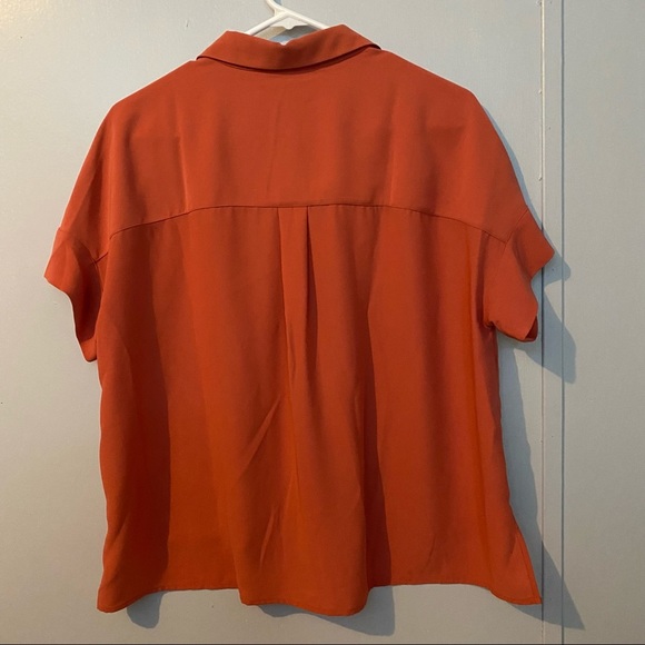 Rachel Zoe Orange Short Sleeve Top Size Small - Picture 2 of 5